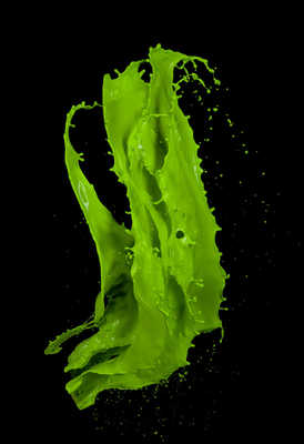 靜夜中的色彩樂(lè)章 黑色背景下非即飲型茶的三種油漆飛濺藝術(shù)